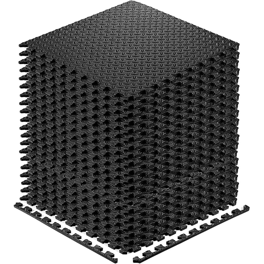 Home Gym On Carpet - Puzzle Fitness Mat EVA Interlocking Foam