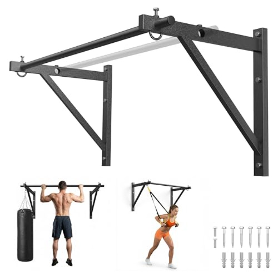 Home Gym Wall Mounted - Doorway and wall-mounted pull-up bar for
