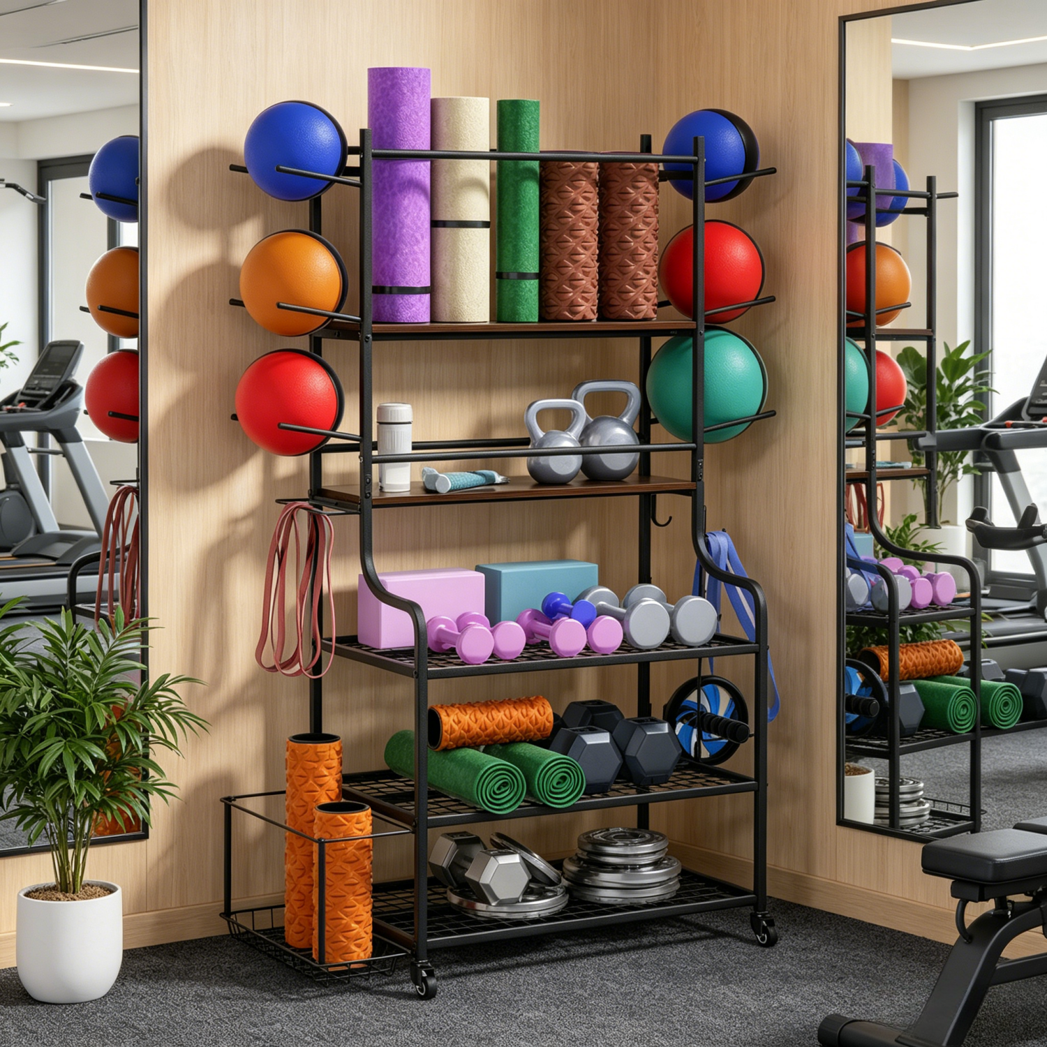 Home Gym Yoga Storage - Yoga Mat Storage Rack Home Gym