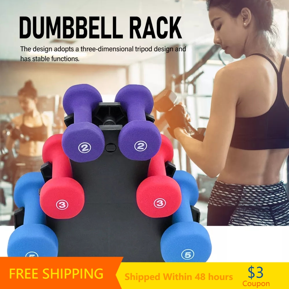 Home Gym Tunturi - Dumbbell Bracket Stable Durable Dumbbell Storage