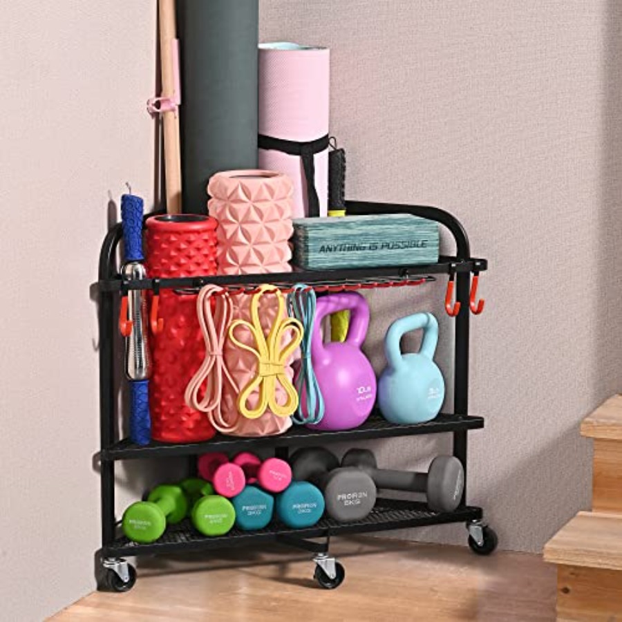 Home Gym Yoga Storage - Weight Rack for Dumbbells Home Gym