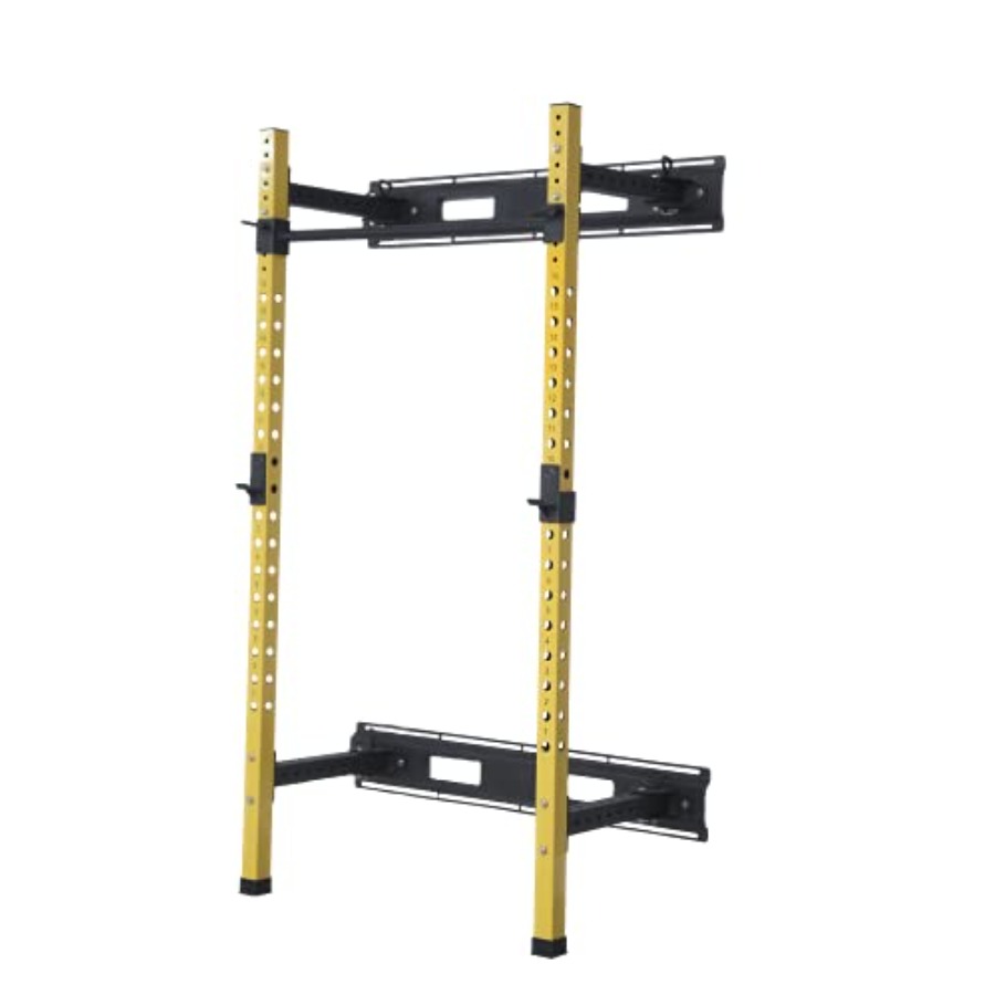 Home Gym Wall Mounted - Home gym wall-mounted folding squat rack