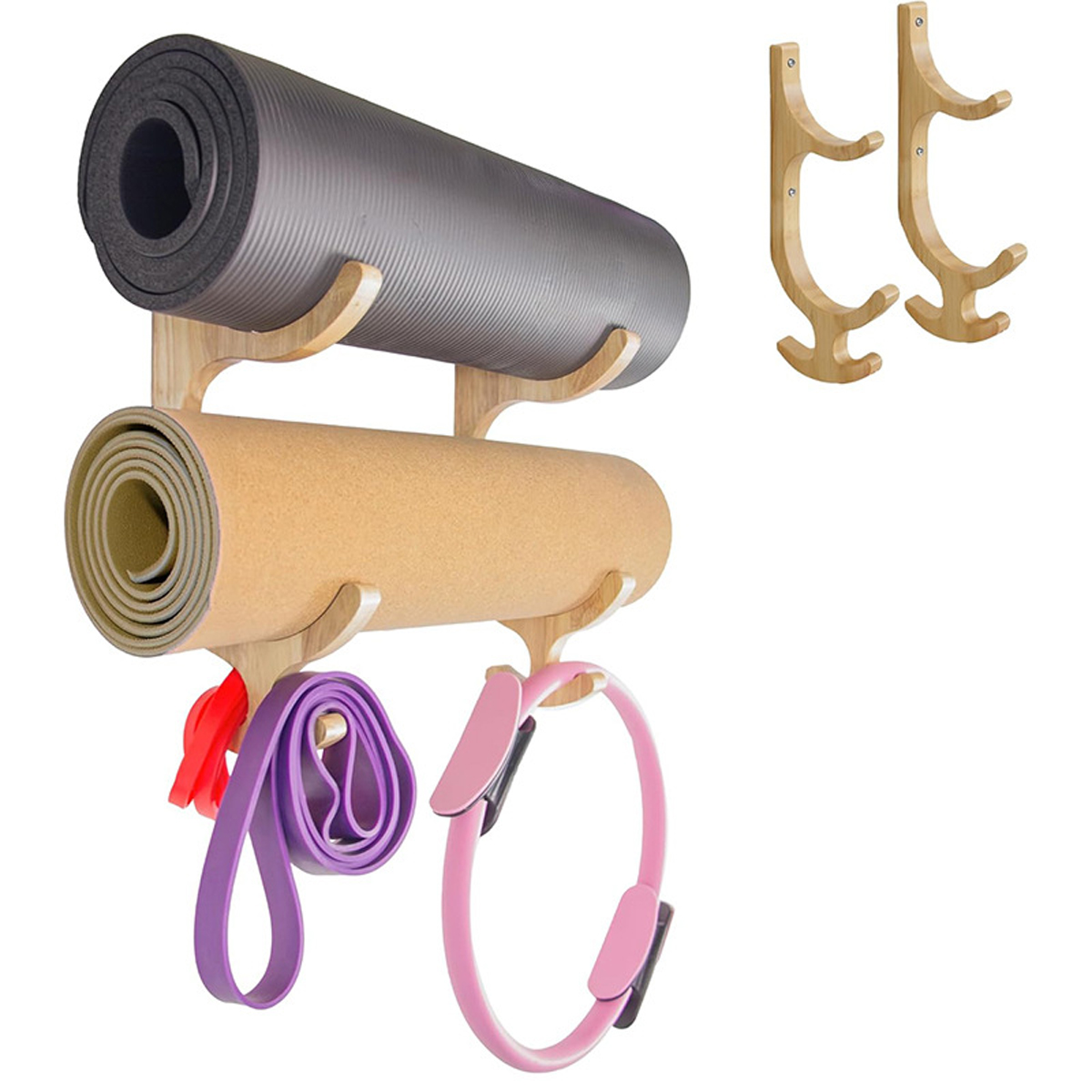 2piece Resistance Band Holder  - Home Gym Yoga Mat reseña y precio