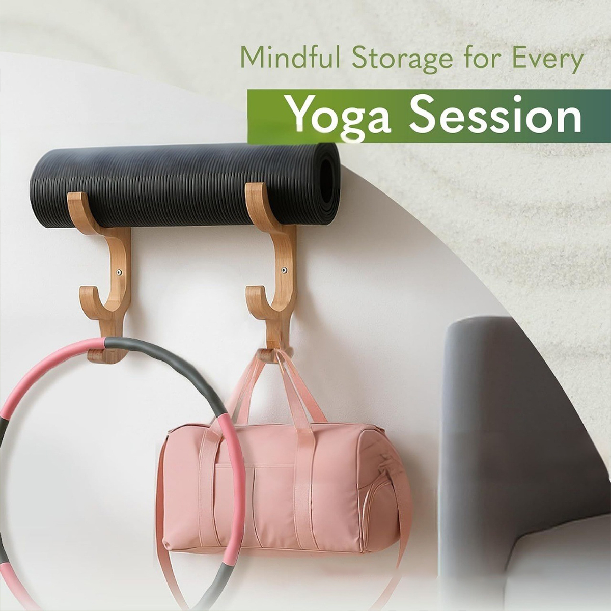 2piece Resistance Band Holder  - Home Gym Yoga Mat reseña y precio