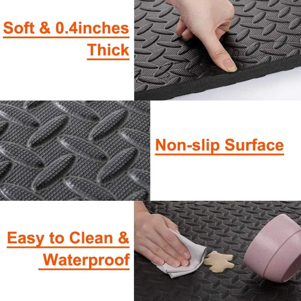 Puzzle Fitness Mat EVA Interlo - Home Gym On Carpet reseña y precio