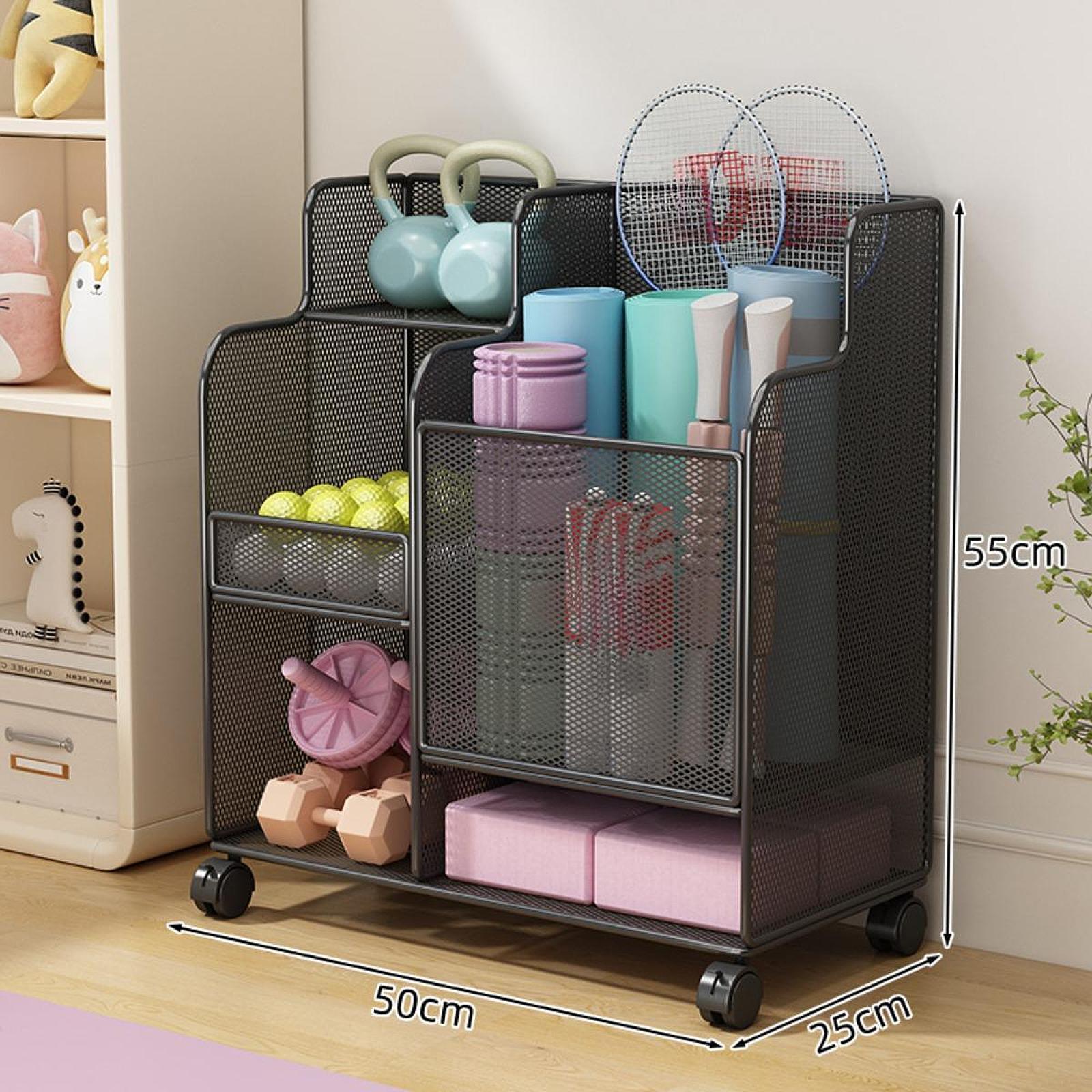 Sports Equipment Storage Rack  - Home Gym Yoga Storage reseña y precio