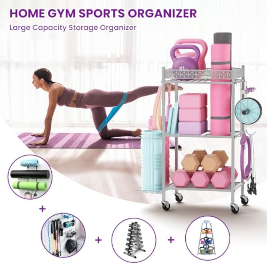 Yoga Mat Storage Rack Home Gym - Home Gym Yoga Storage reseña y precio