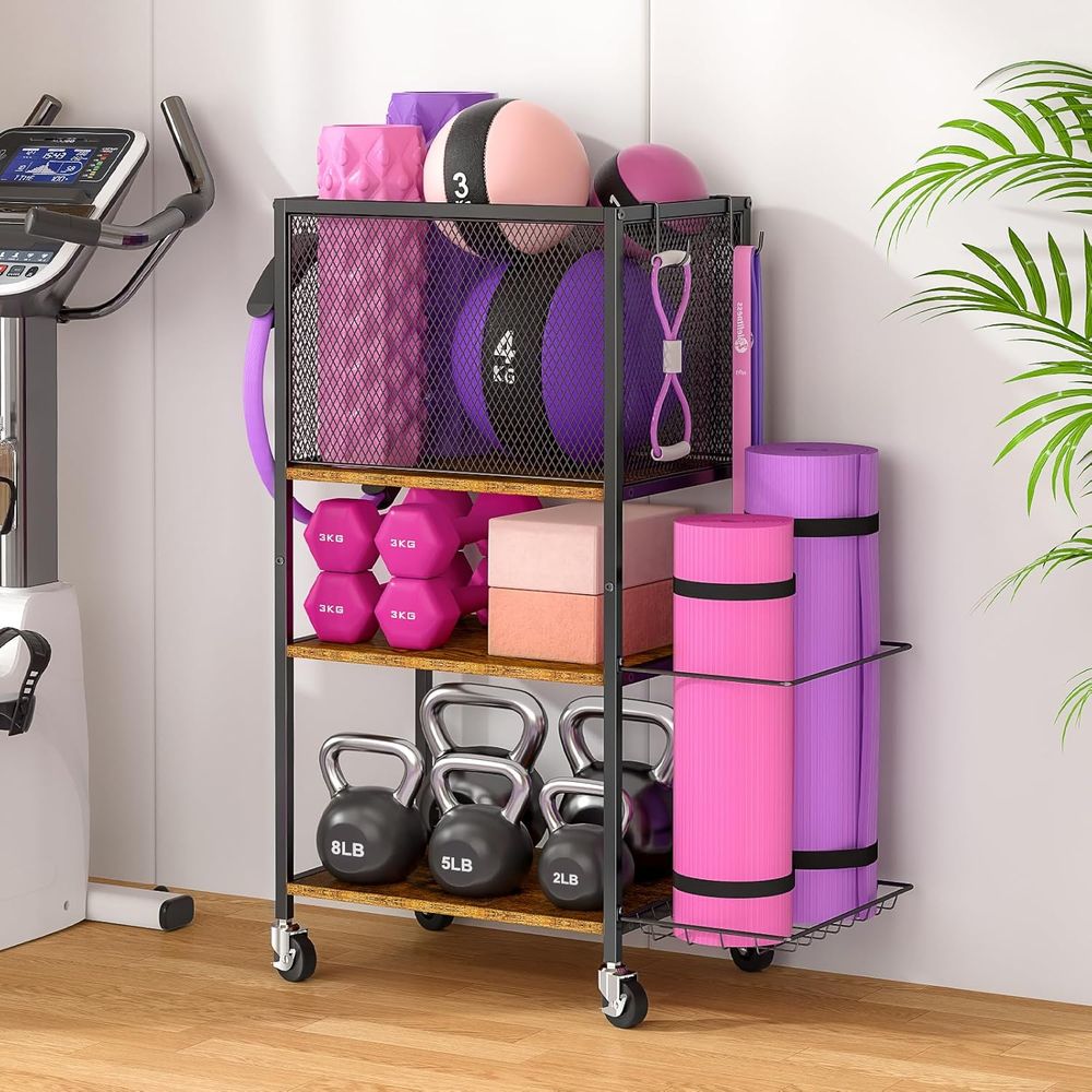 Yoga Mat Storage Holder, Home  - Home Gym Yoga Storage reseña y precio