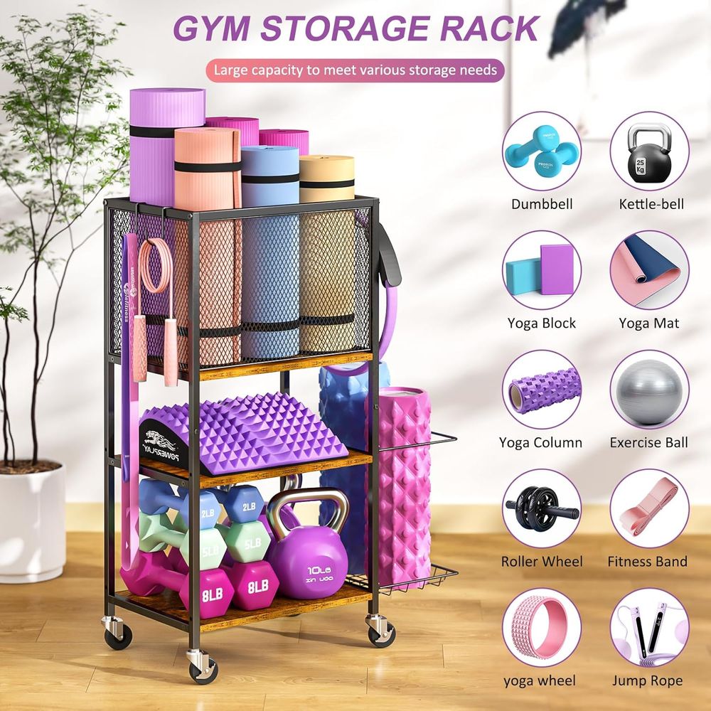 Yoga Mat Storage Holder, Home  - Home Gym Yoga Storage reseña y precio