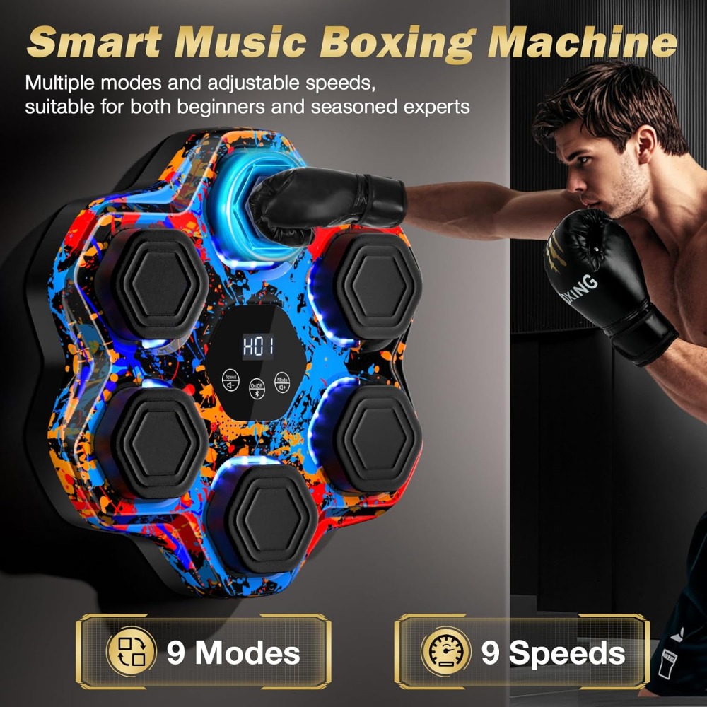 Interactive Music Boxing Machi - Home Gym Wall Mounted reseña y precio
