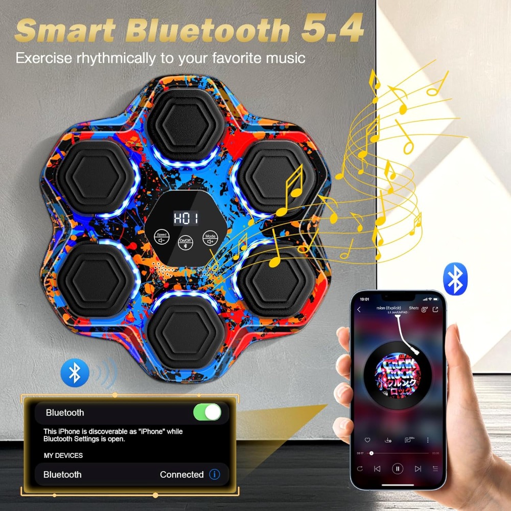 Interactive Music Boxing Machi - Home Gym Wall Mounted reseña y precio