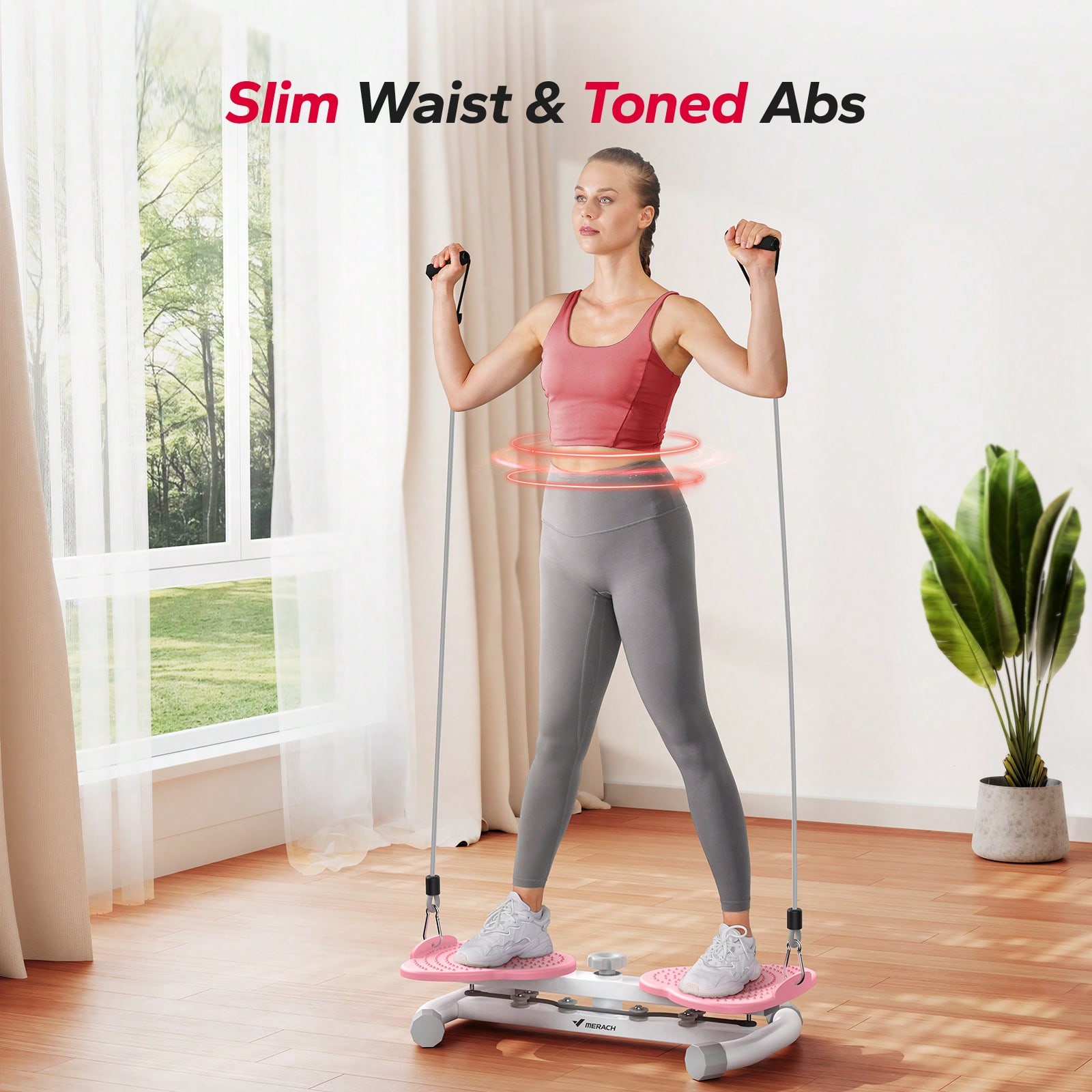 MERACH Waist Ab Machine, 300 L - Home Gym Academy reseña y precio
