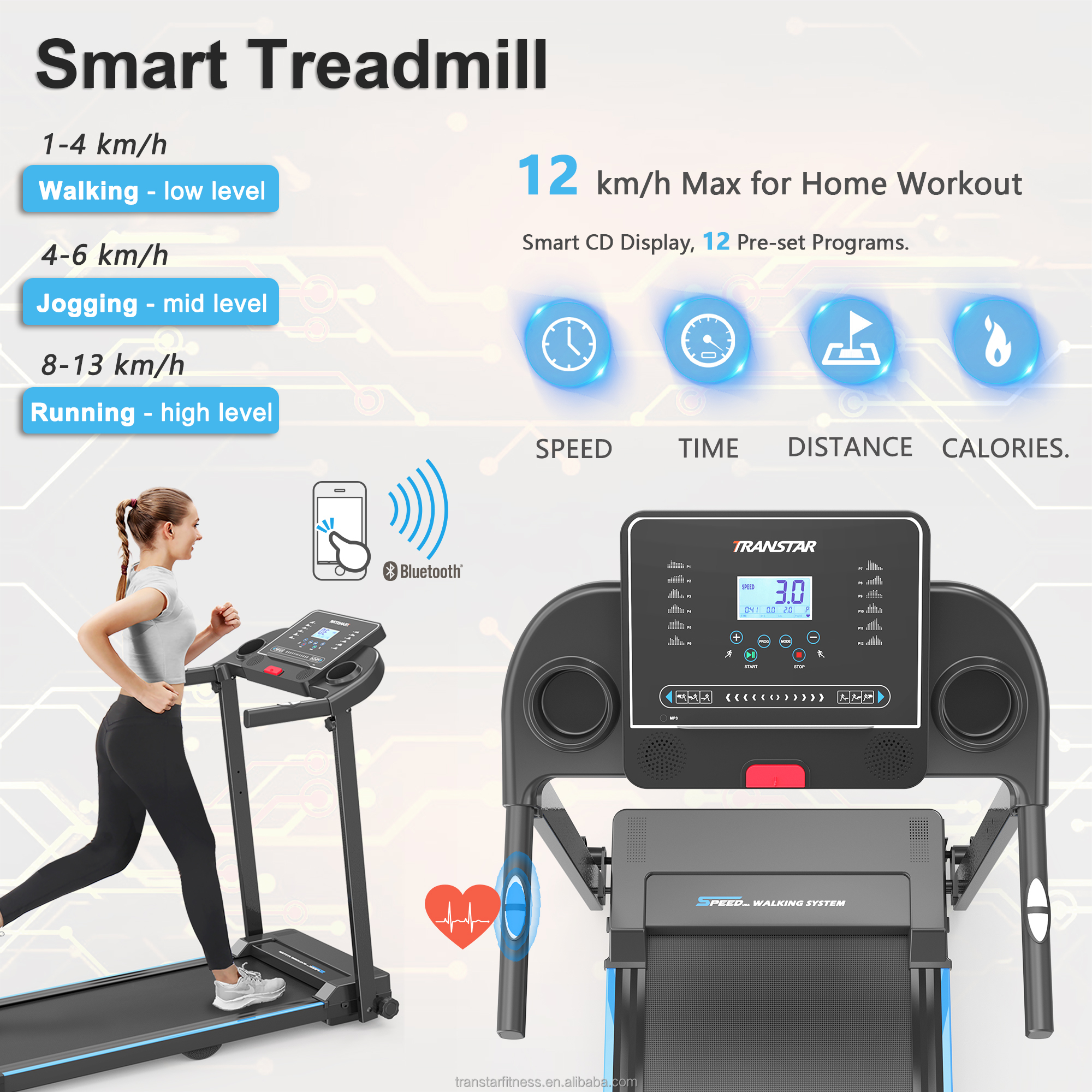 2.5HP Motor Foldable Electric  - Home Gym Tunturi reseña y precio