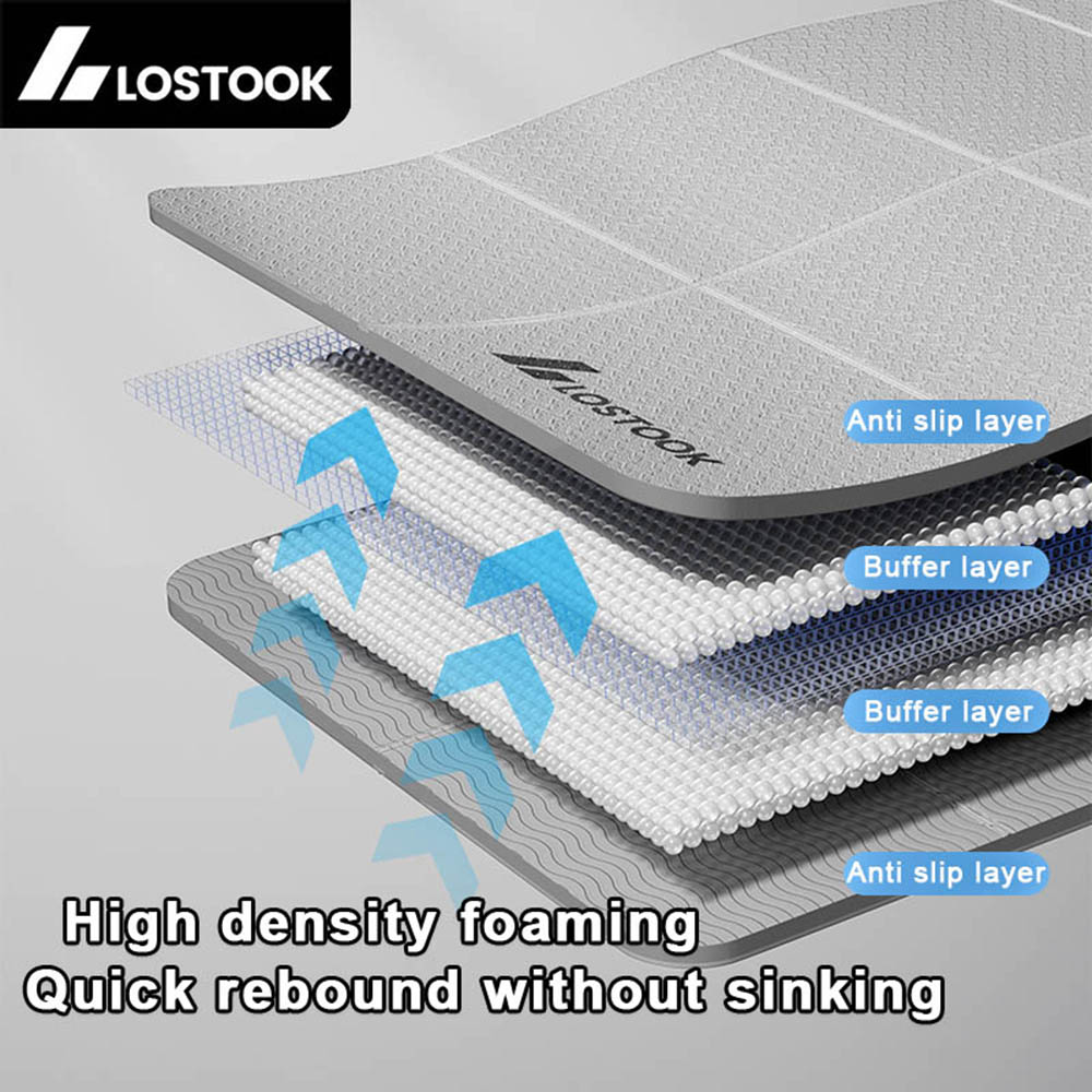 4mm Thick TPE Foldable Yoga Ma - Home Gym Yoga Mat reseña y precio