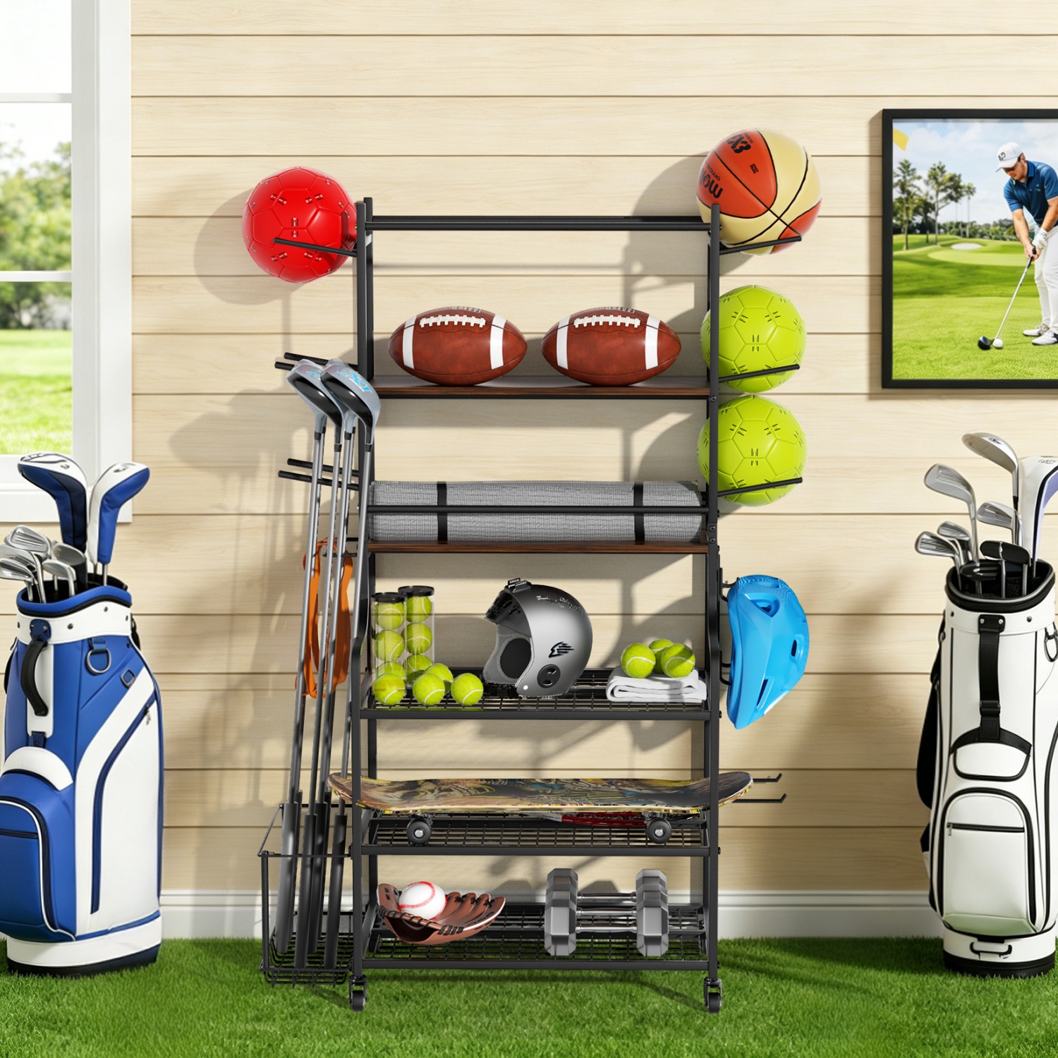 Yoga Mat Storage Rack Home Gym - Home Gym Yoga Storage reseña y precio
