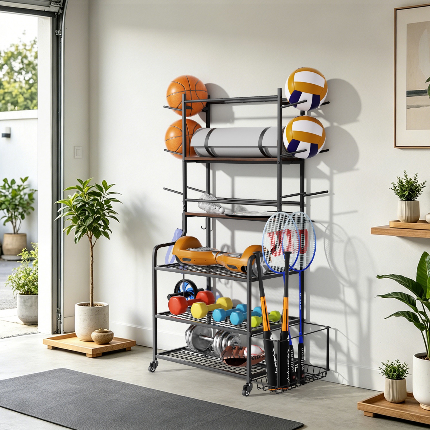Yoga Mat Storage Rack Home Gym - Home Gym Yoga Storage reseña y precio