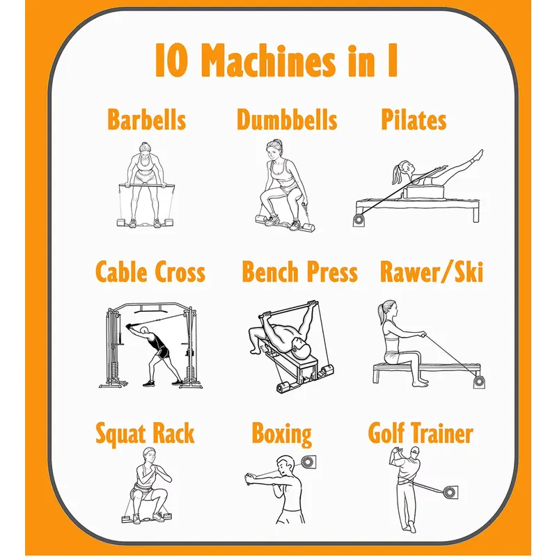 Multi Functional Gym Equipment - Home Gym Rack With Cables reseña y precio