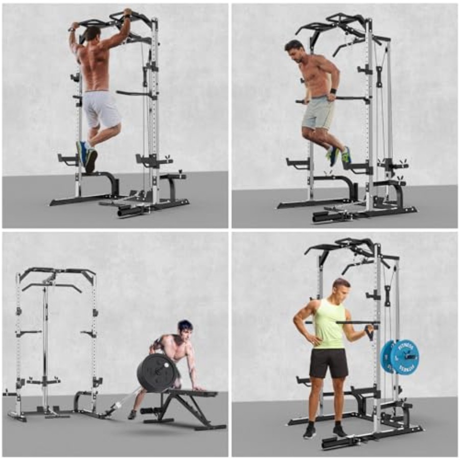 Home gym power cage with steel - Home Gym Rack With Cables reseña y precio