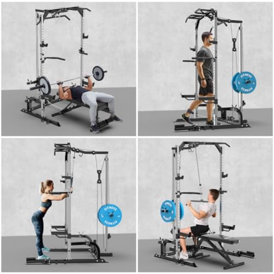 Home gym power cage with steel - Home Gym Rack With Cables reseña y precio