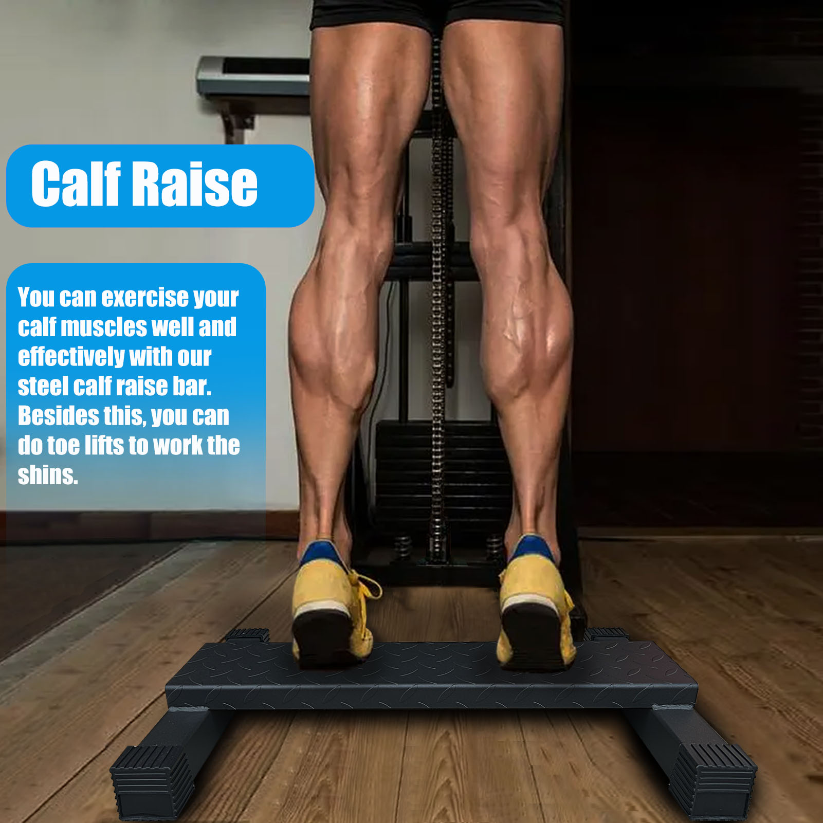 Home Gym Steel Calf Raise Bar  - Home Gym Tunturi reseña y precio