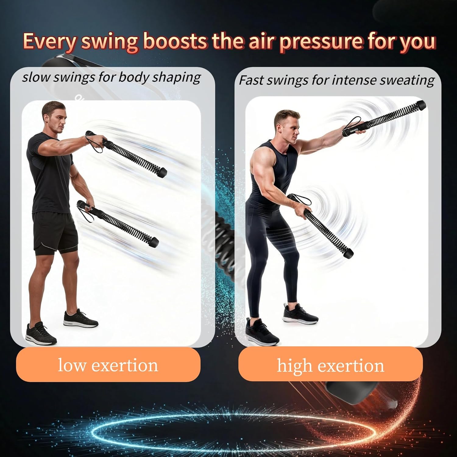 Cordless Battle Ropes for Home - Home Gym Upper Body Workout reseña y precio