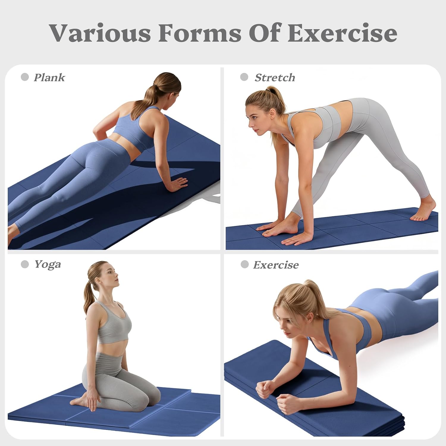 Foldable Yoga Mat Non Slip, 72 - Home Gym Yoga Mat reseña y precio