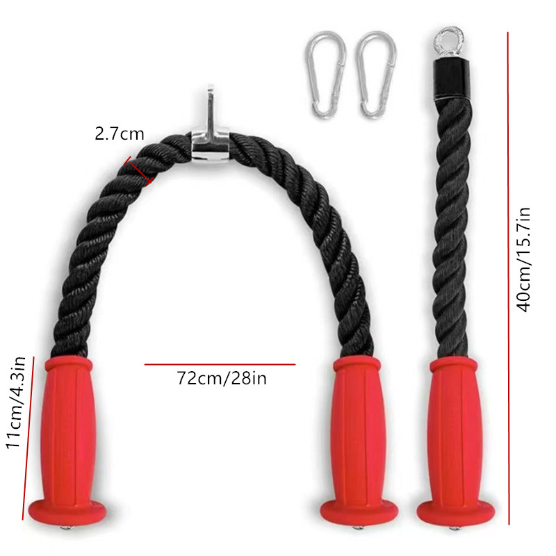Ergonomic Tricep Ropes Non-Sli - Home Gym Academy reseña y precio