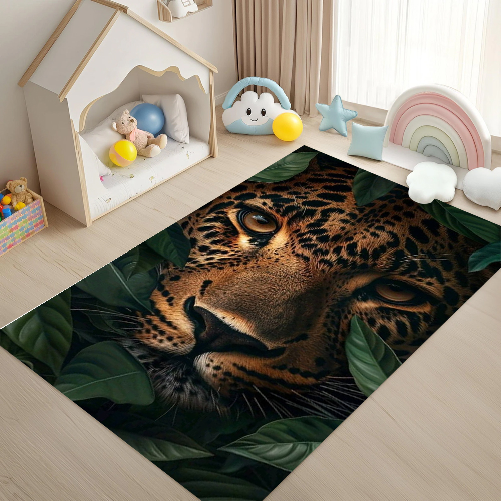 Black Background 3D Leopard Ca - Home Gym On Carpet reseña y precio