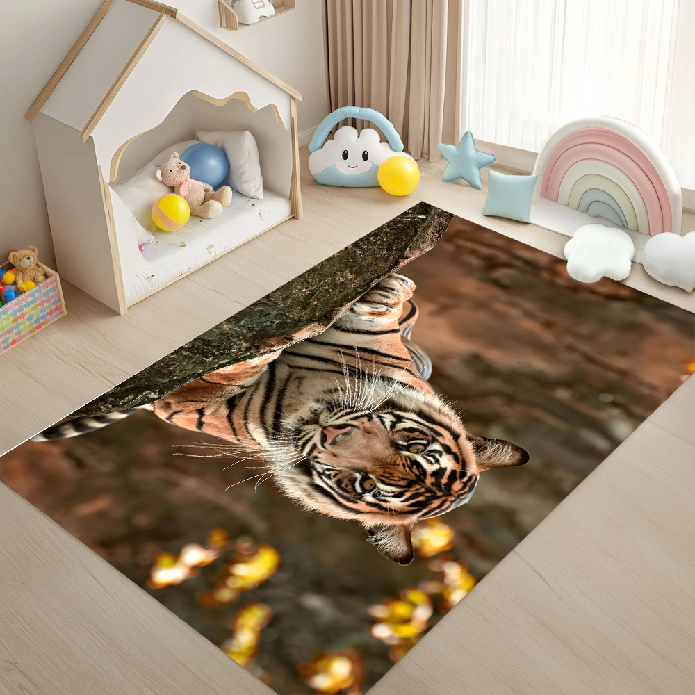 Black Background 3D Leopard Ca - Home Gym On Carpet reseña y precio