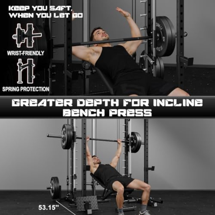 Home gym strength training equ - Home Gym Rack With Cables reseña y precio