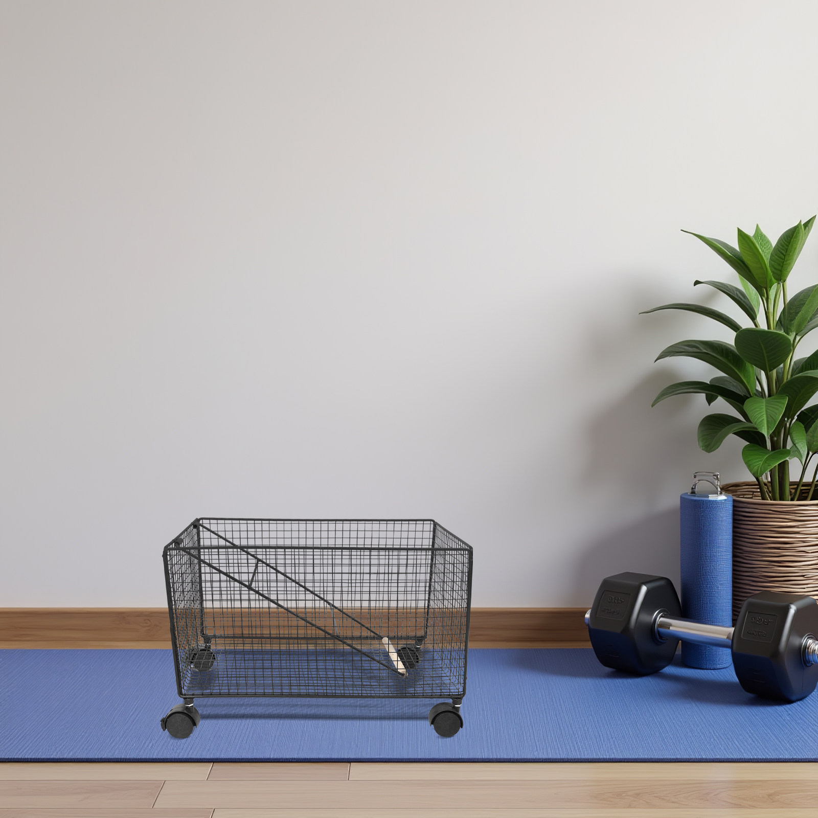 Gym Equipment Rack Organizer w - Home Gym Yoga Storage reseña y precio