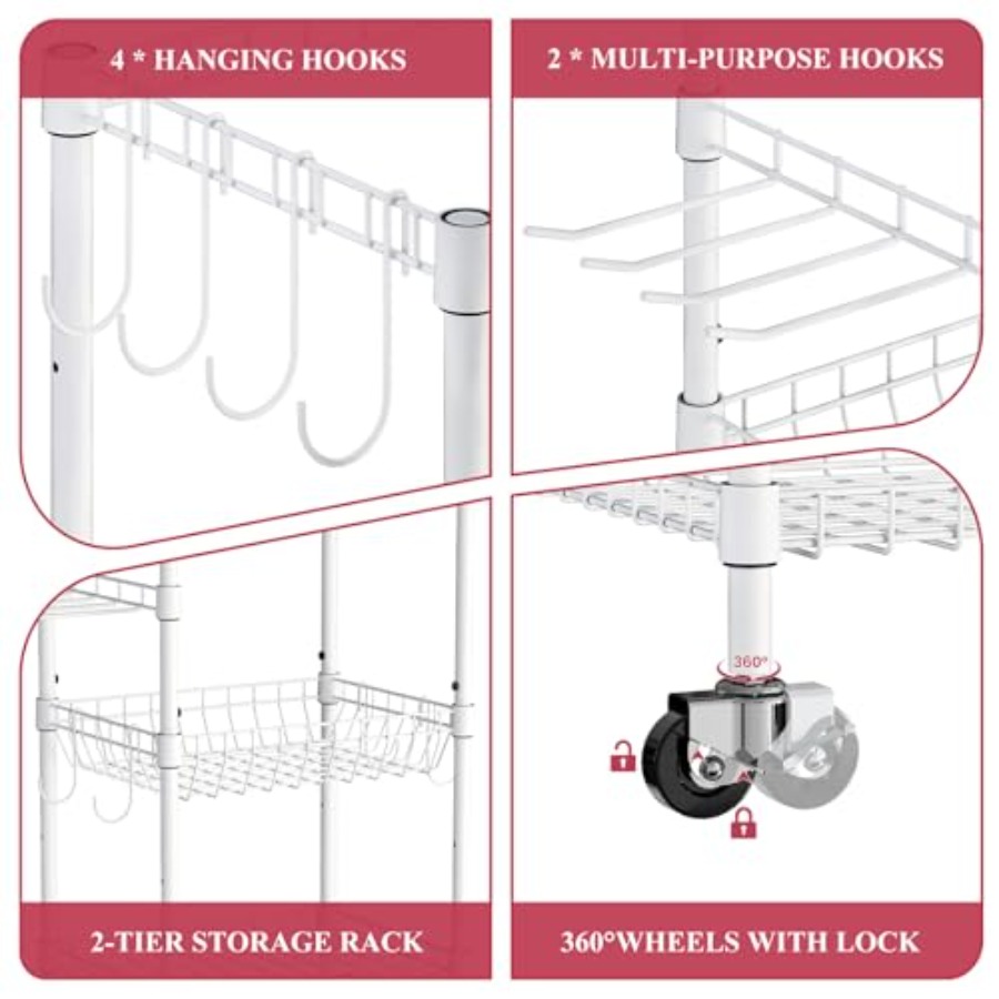 Home Gym Storage Rack with Whe - Home Gym Yoga Storage reseña y precio