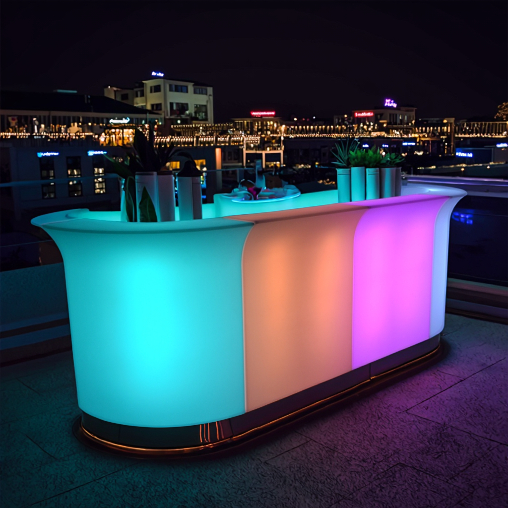 Portable LED Lighted Bar Count - Home Gym Rental reseña y precio
