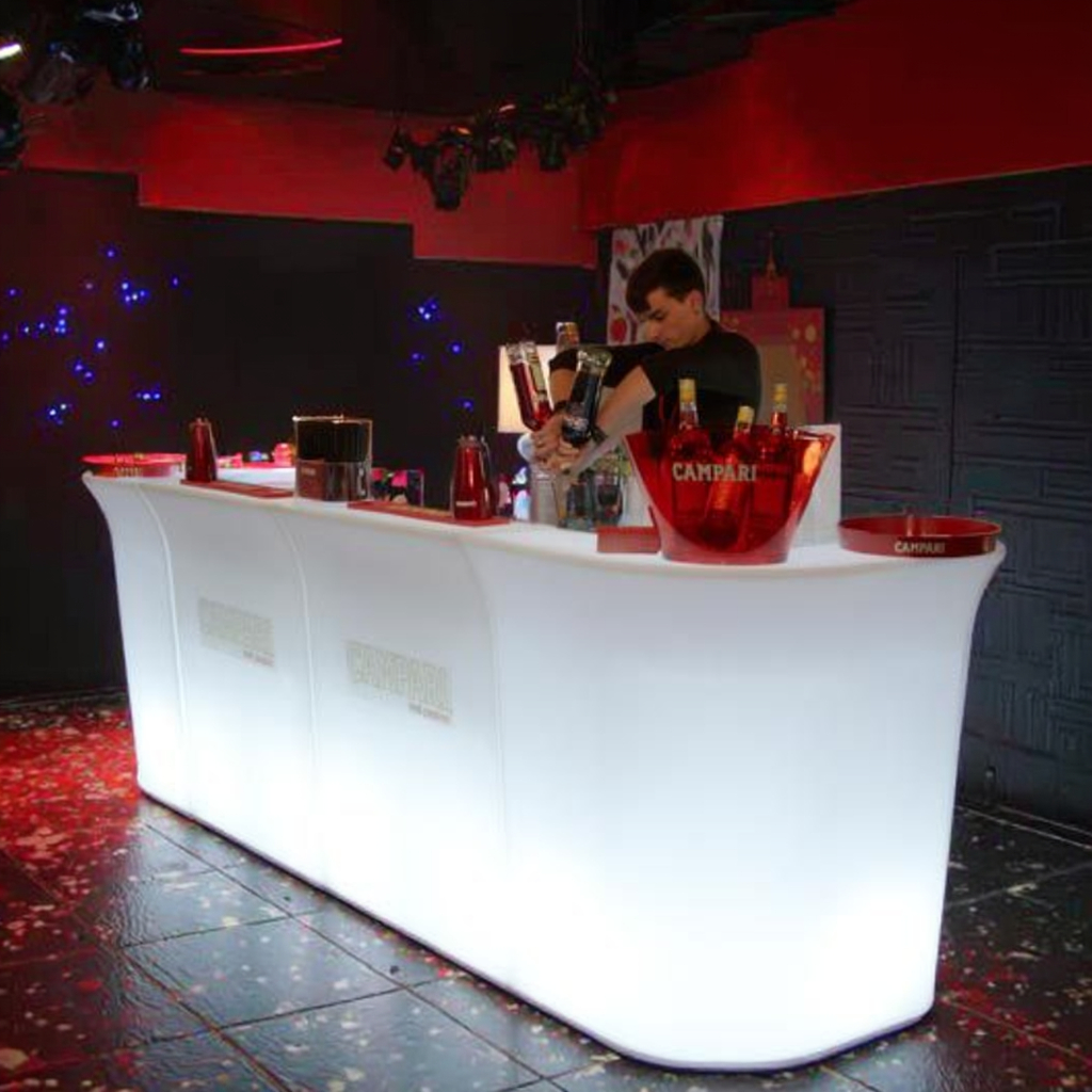 Portable LED Lighted Bar Count - Home Gym Rental reseña y precio