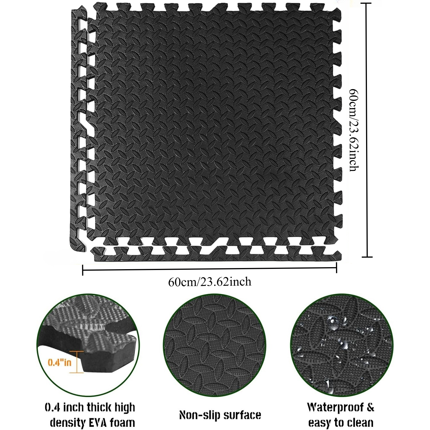 10mm Thick EVA Gym Floor Tiles - Home Gym On Carpet reseña y precio