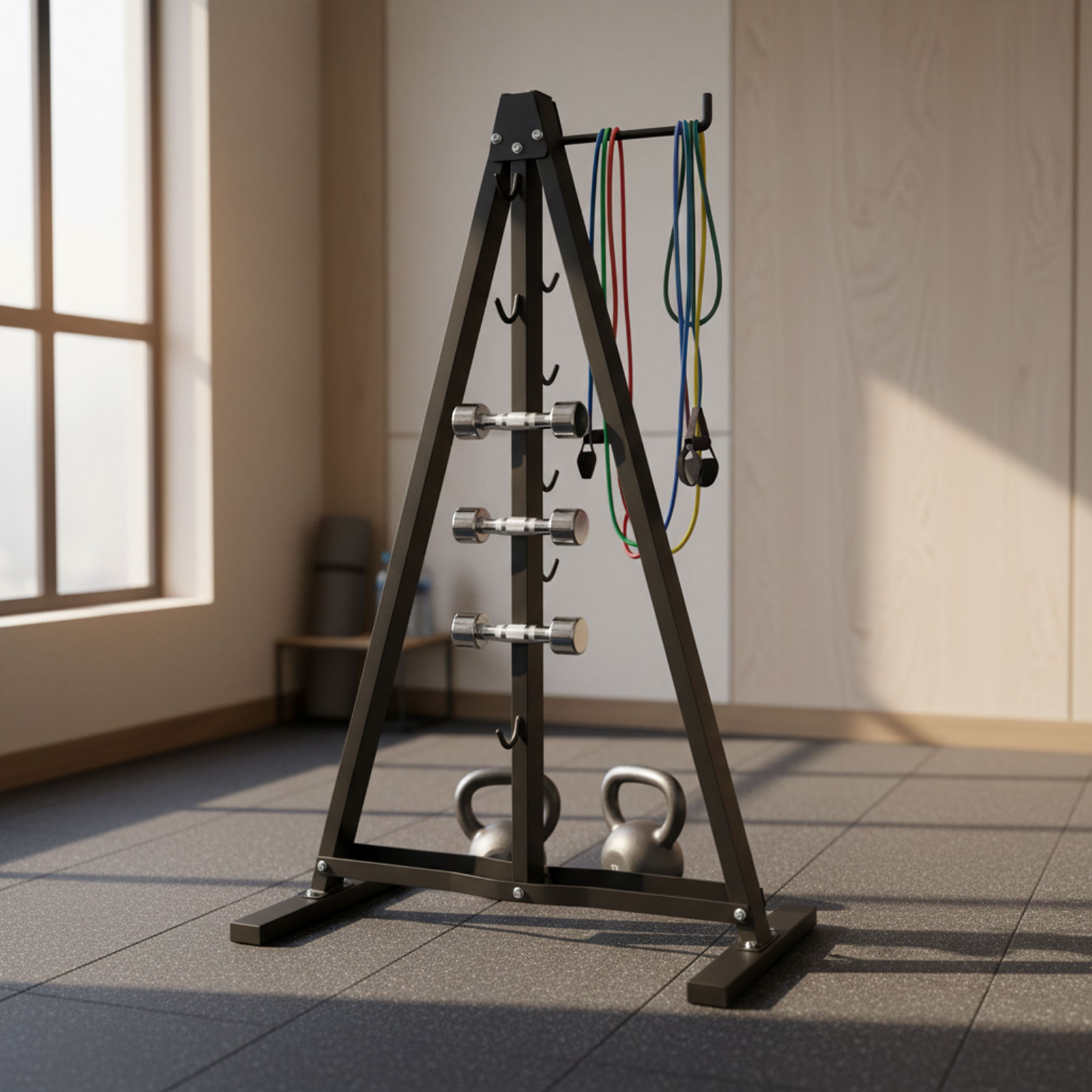 Lat Pull Down Bar Organizer wi - Home Gym Rack With Cables reseña y precio