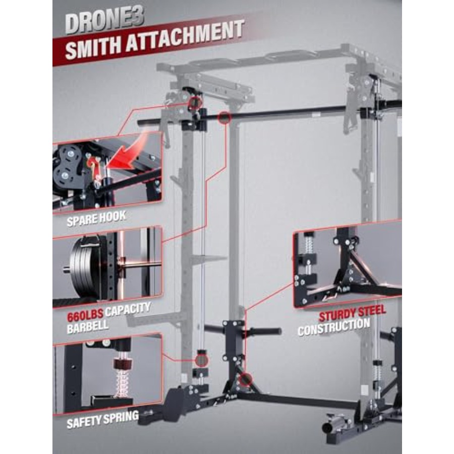 Home gym power rack with dual  - Home Gym Rack With Cables reseña y precio
