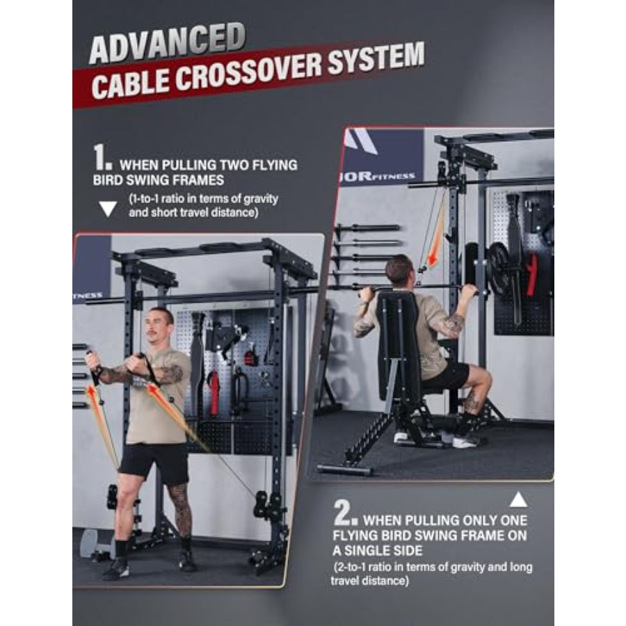 Home gym power rack with dual  - Home Gym Rack With Cables reseña y precio