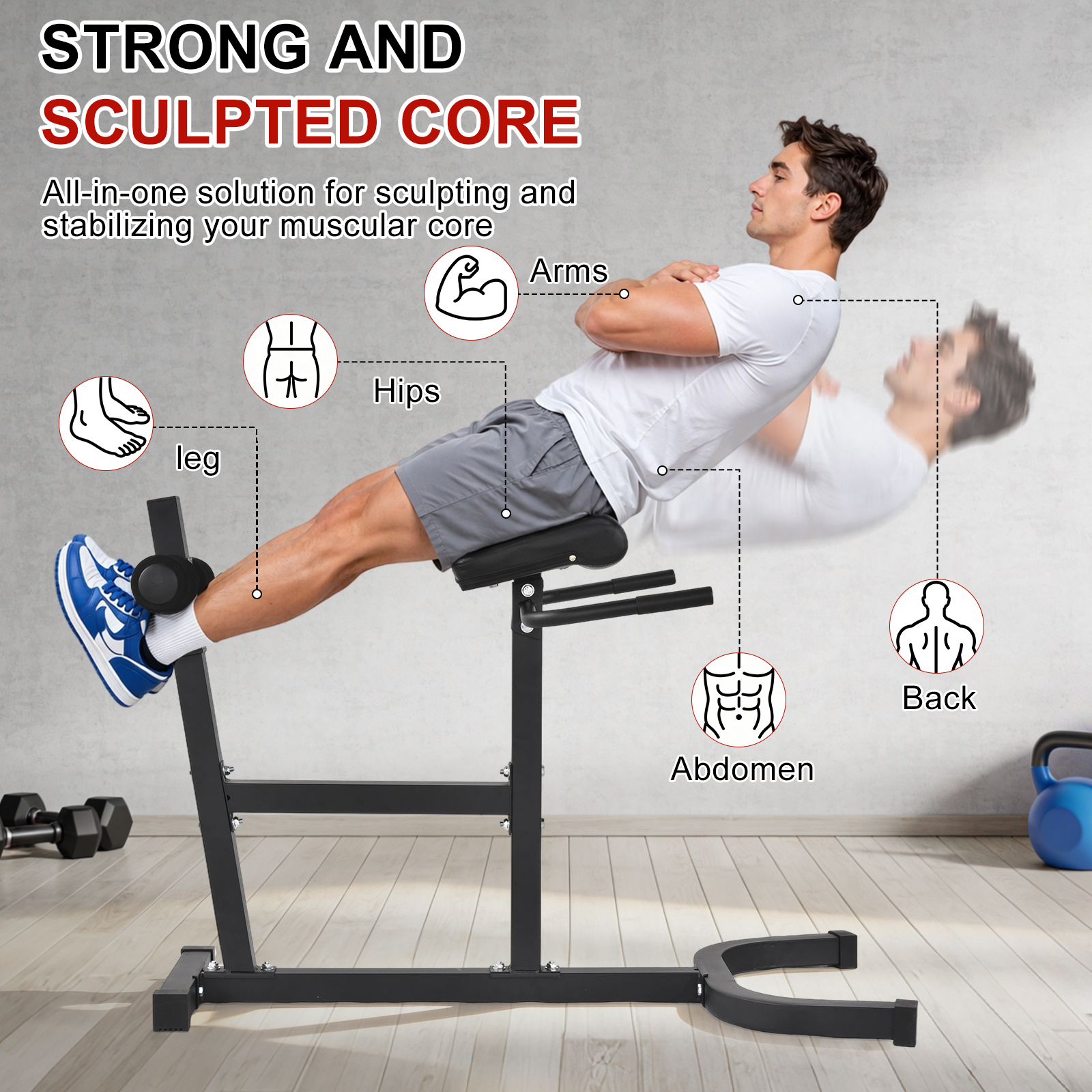 Roman Chair Hyperextension Ben - Home Gym Hamstring Exercises reseña y precio
