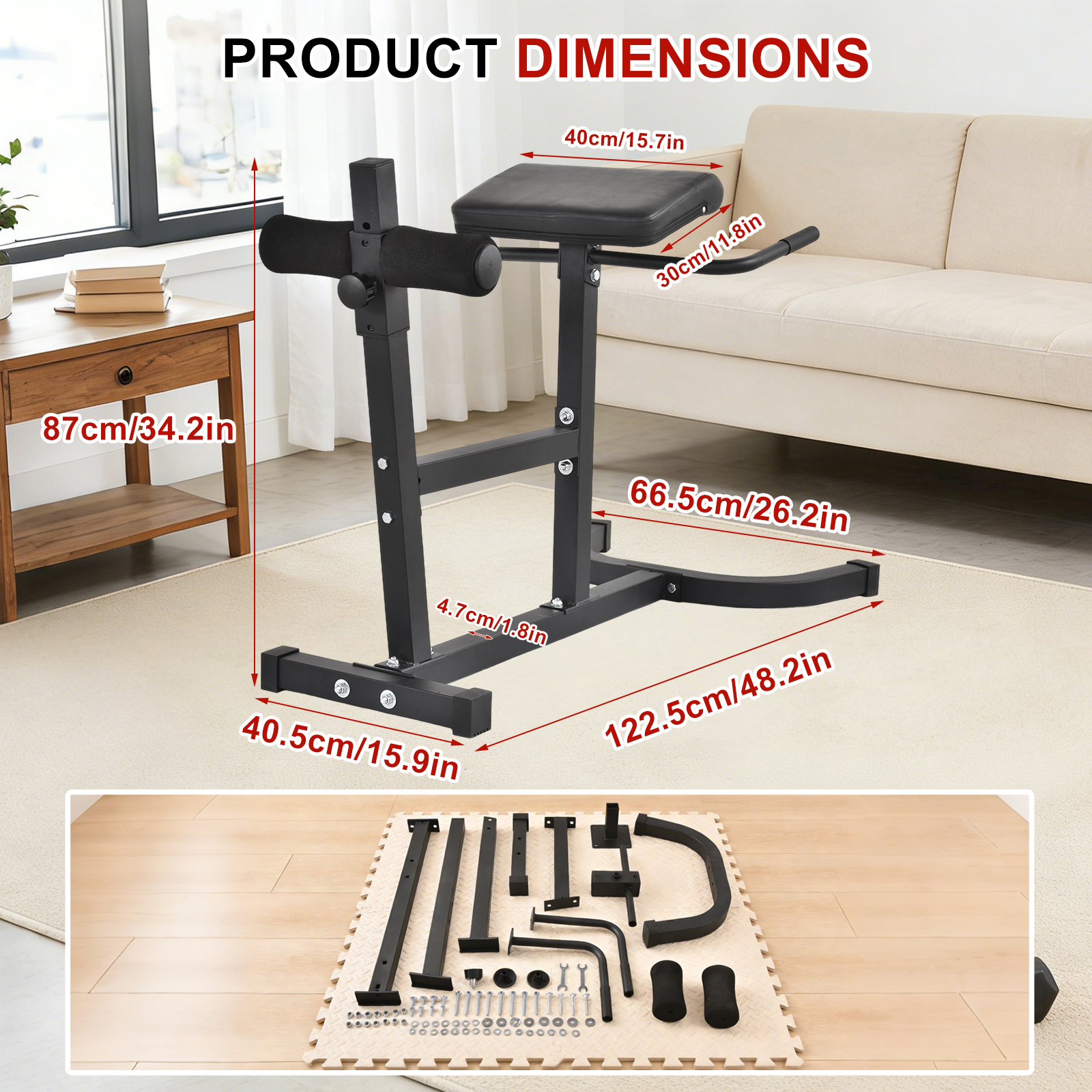 Roman Chair Hyperextension Ben - Home Gym Hamstring Exercises reseña y precio