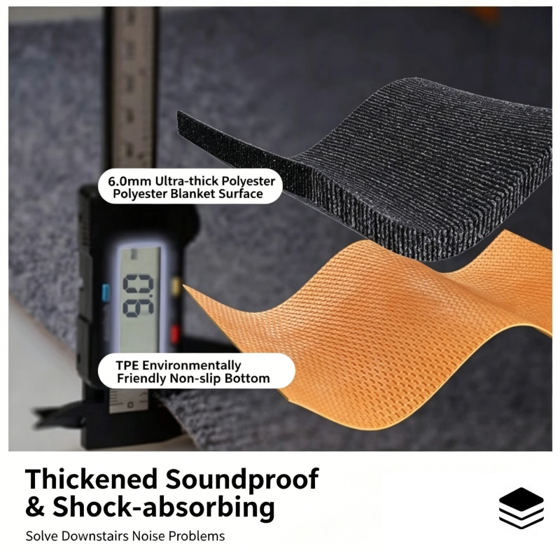Heavy-Duty Sound Absorbing Rug - Home Gym On Carpet reseña y precio