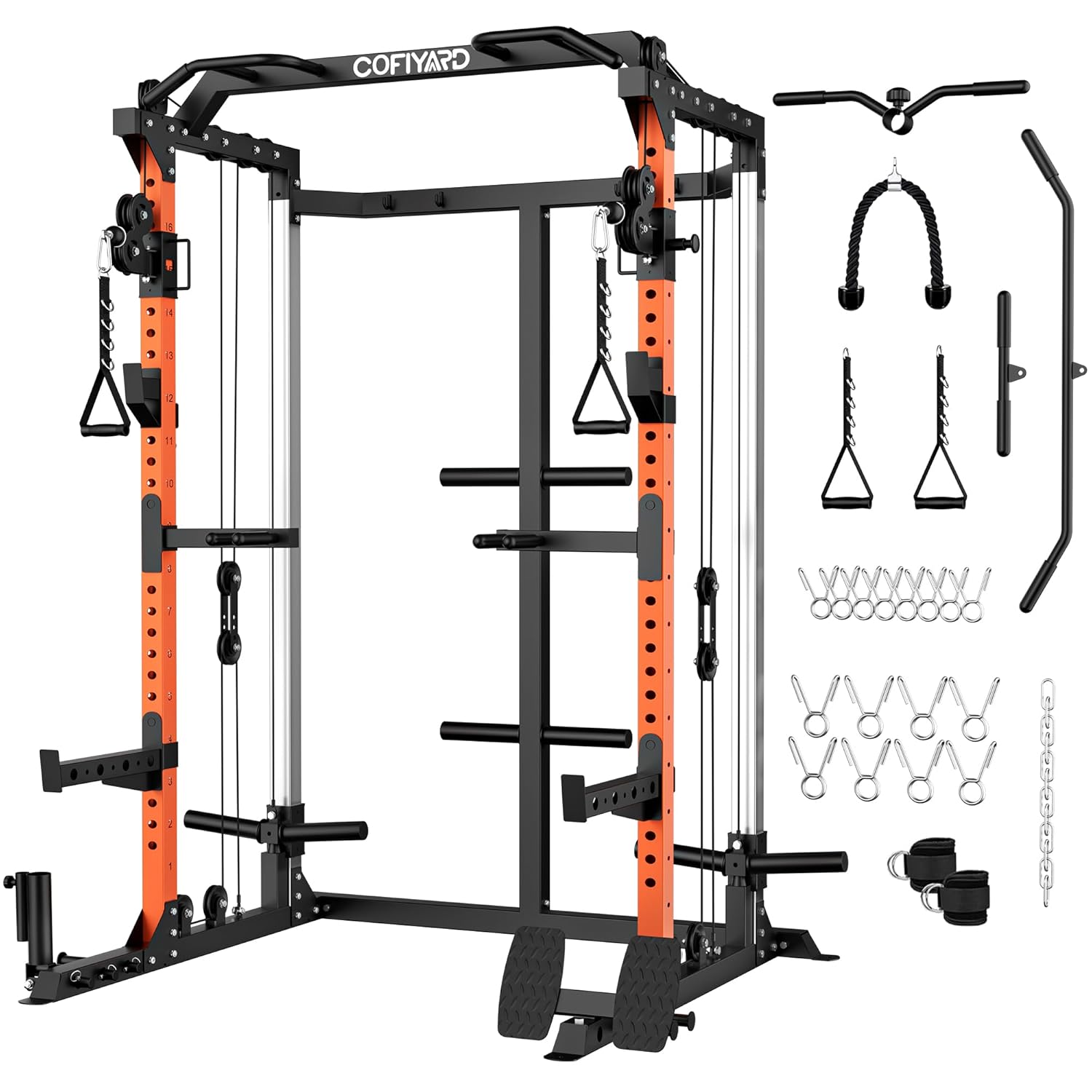 Power Cage, Power Rack with Du - Home Gym Rack With Cables reseña y precio