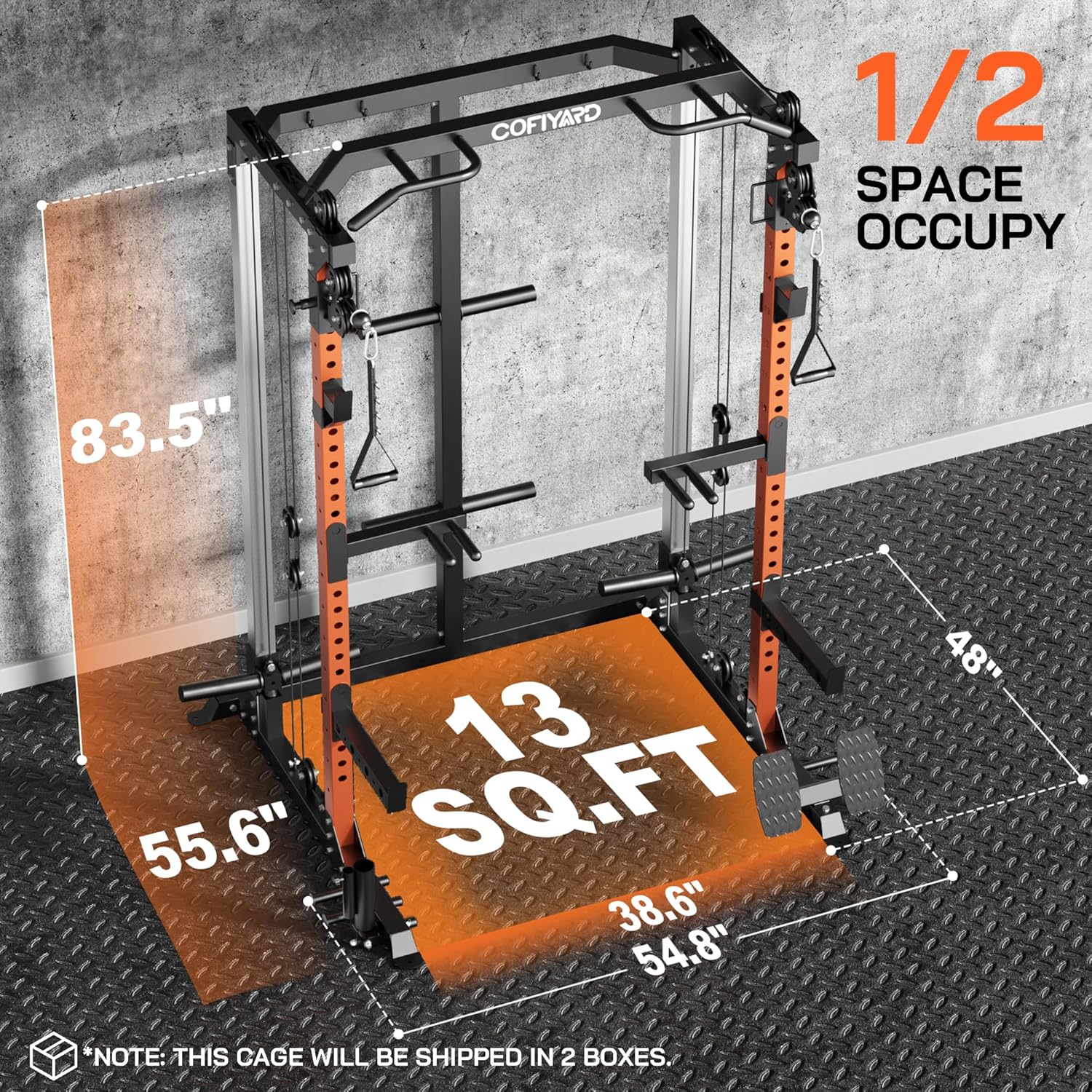 Power Cage, Power Rack with Du - Home Gym Rack With Cables reseña y precio