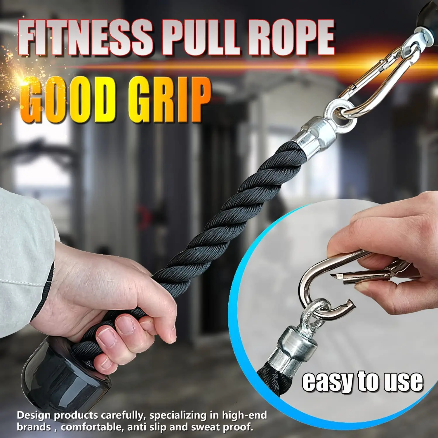 70/90/120/140cm Triceps Pull D - Home Gym Tunturi reseña y precio
