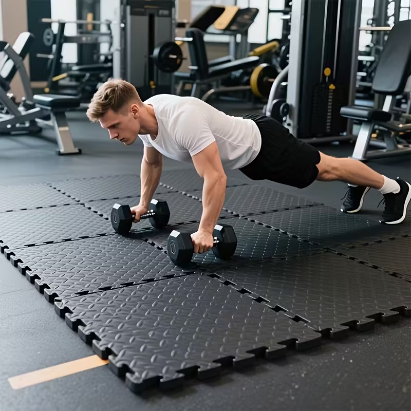 30x30cm 16 Pcs Interlocking Yo - Home Gym On Carpet reseña y precio