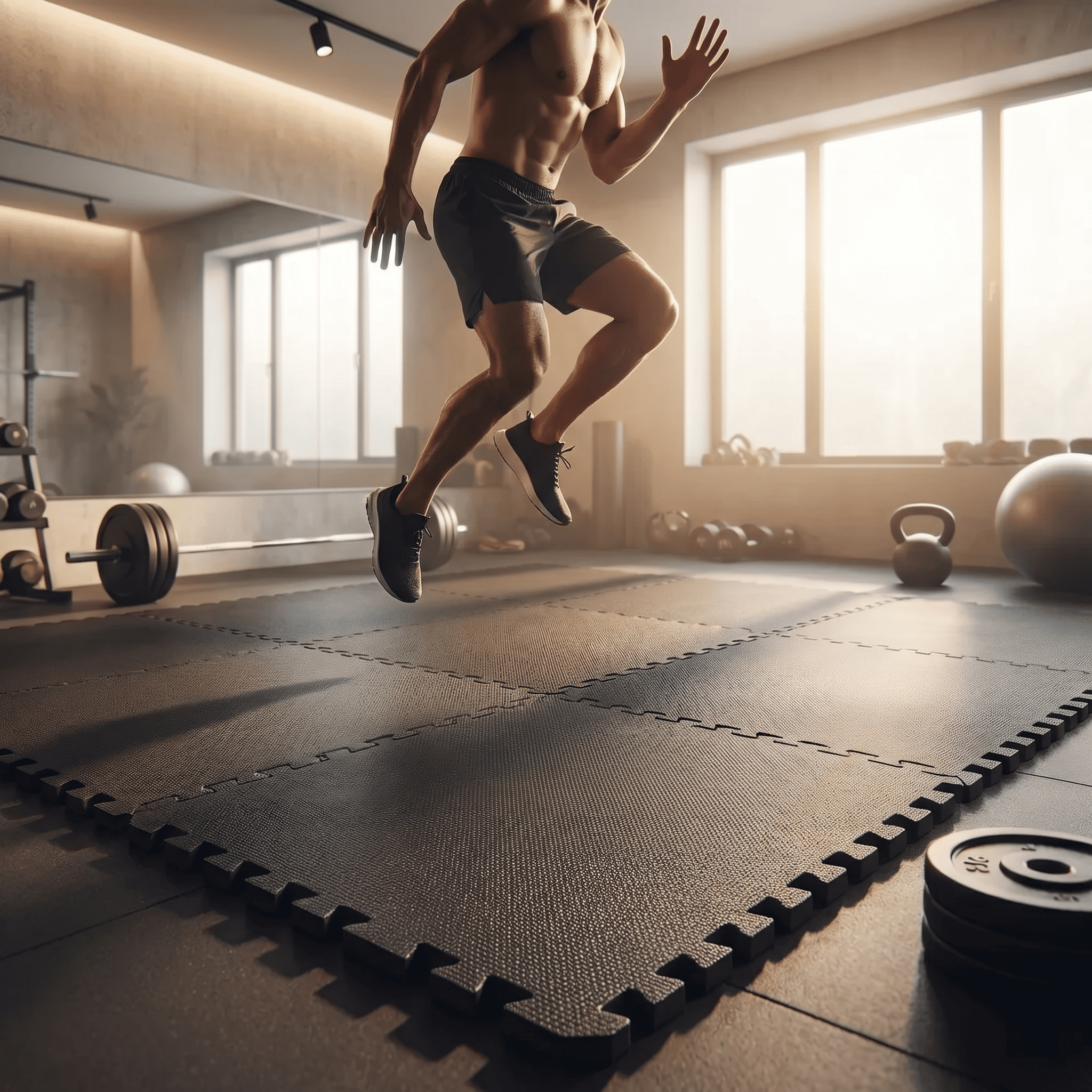 10Pcs 30x30x1cm EVA Foam Massa - Home Gym On Carpet reseña y precio