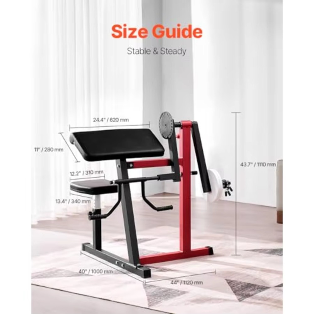2-in-1 Preacher Curl Machine S - Vertical Leg Press reseña y precio