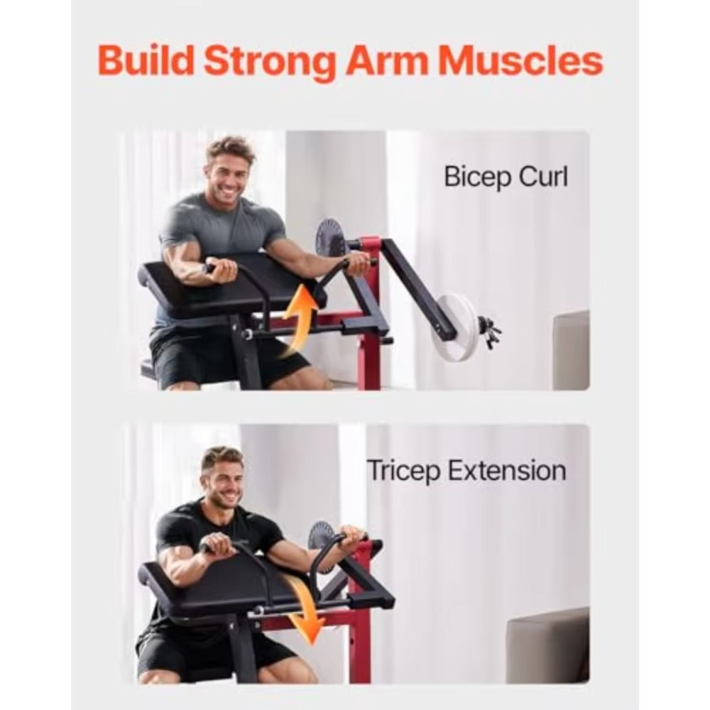 2-in-1 Preacher Curl Machine S - Vertical Leg Press reseña y precio