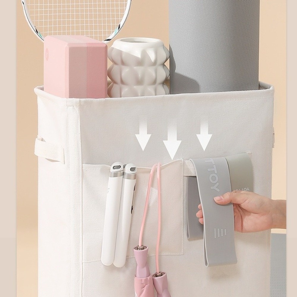 Folding Yoga Mat Storage Baske - Home Gym Yoga Storage reseña y precio
