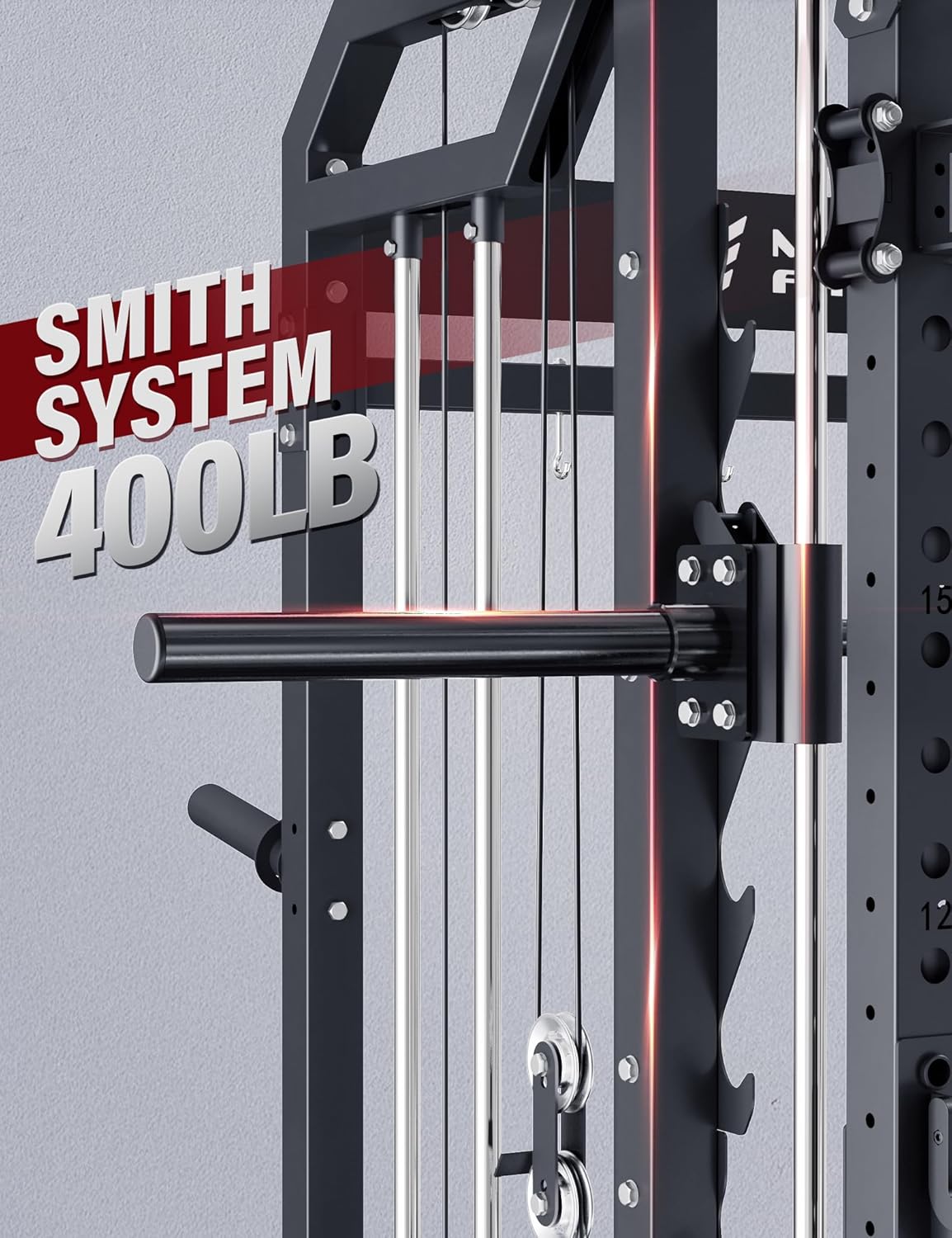 Smith Machine Home Gym Squat R - Home Gym Rack With Cables reseña y precio
